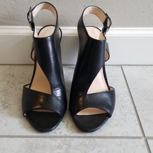 Nine West-Black Cutout Heels